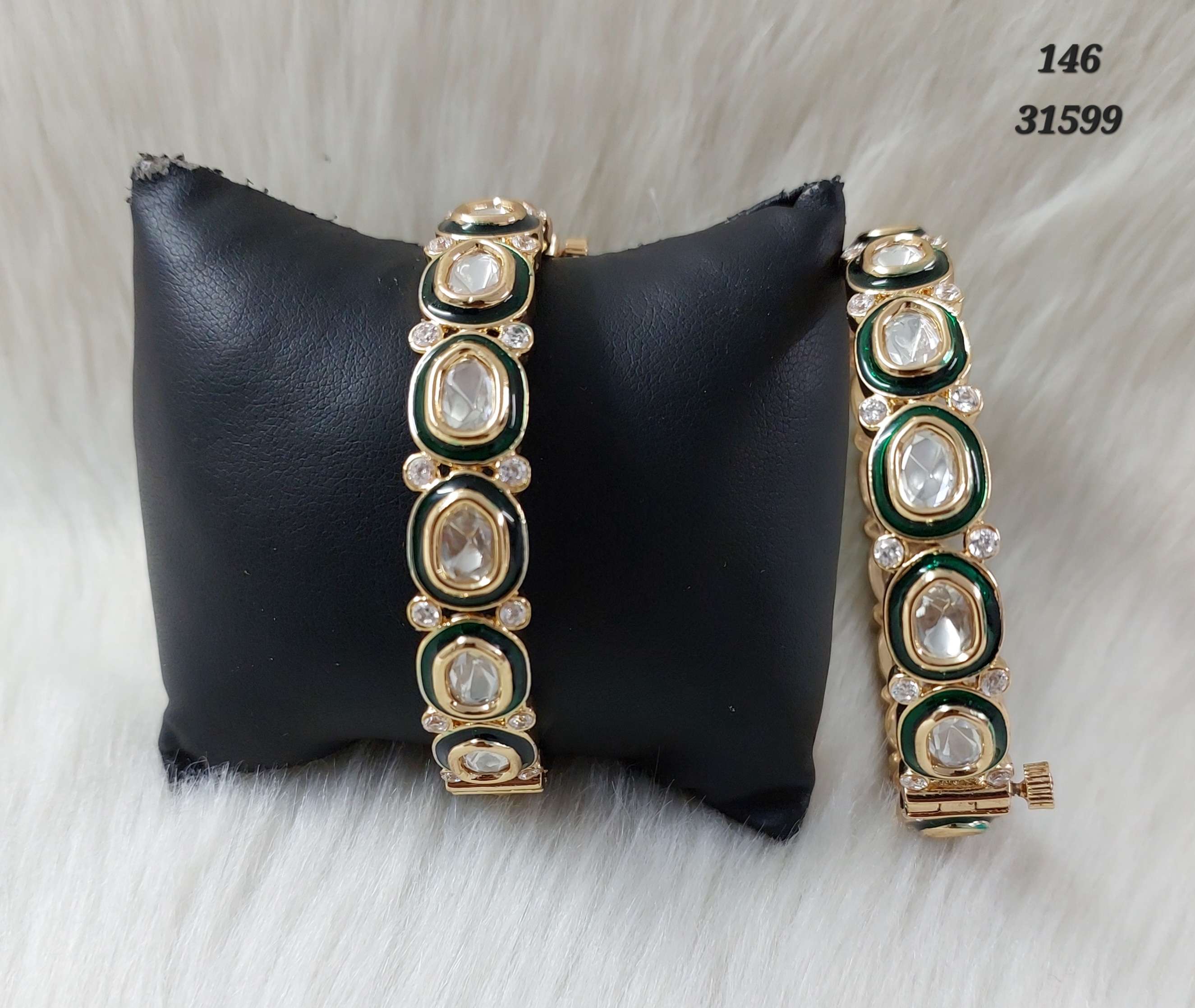 Kundan Bangle - B1389