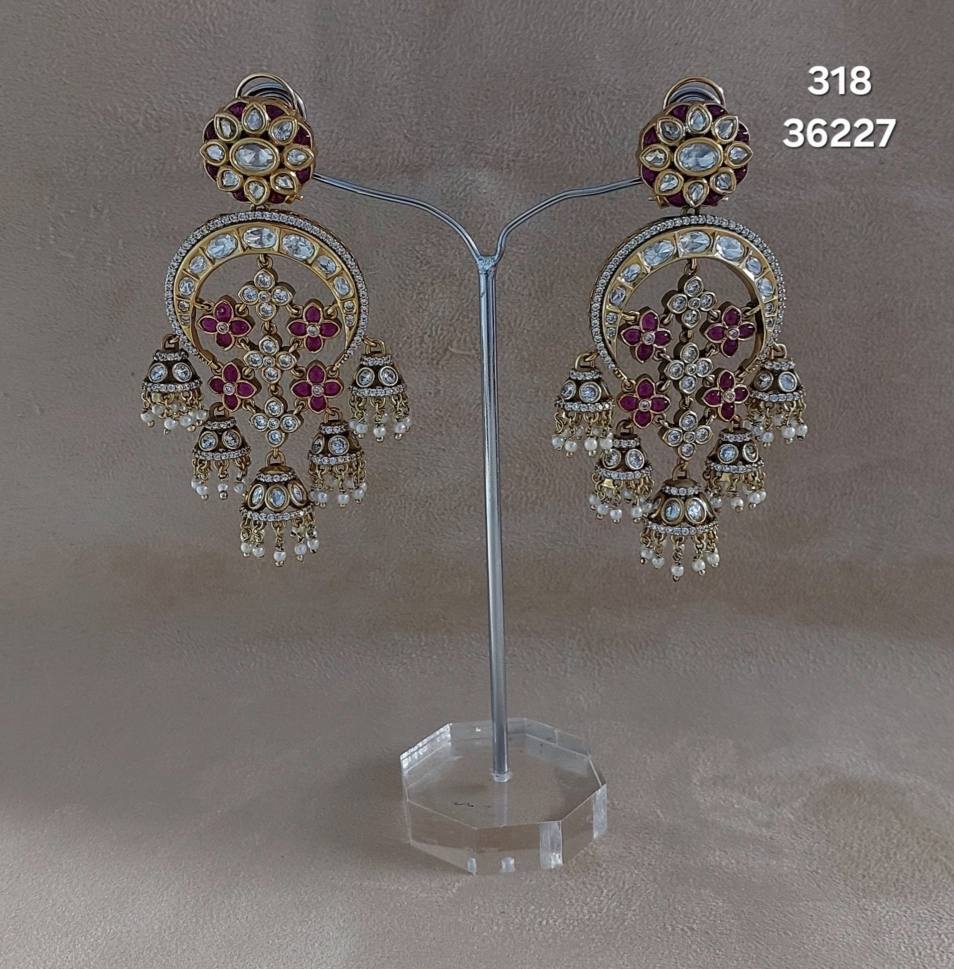 Kundan Earrings - E374V